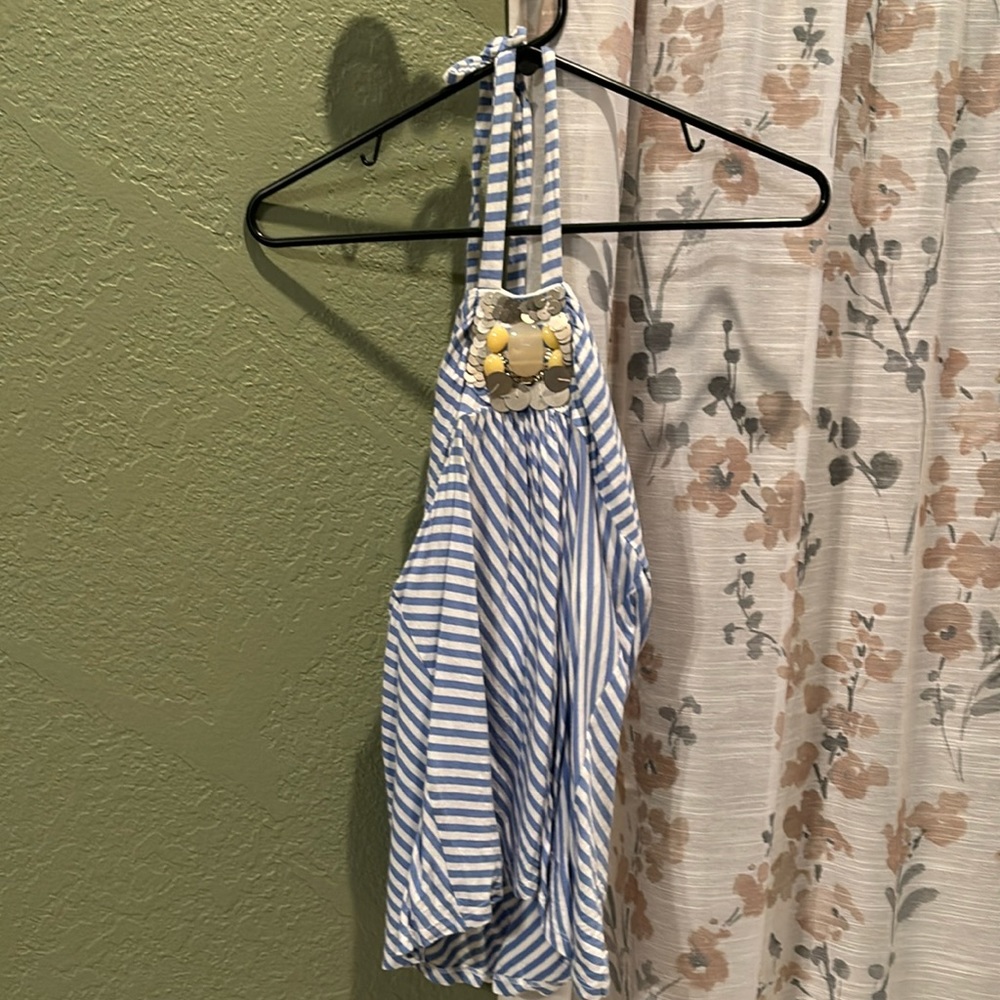 VS bra top halter with center embellishments